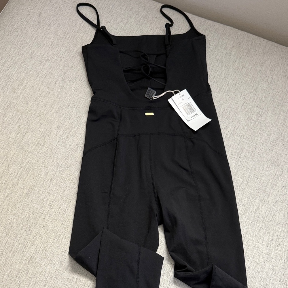 L*Space Black Strappy Jumpsuit Romper
